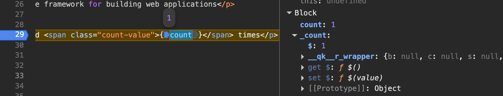 Reactive value debugging